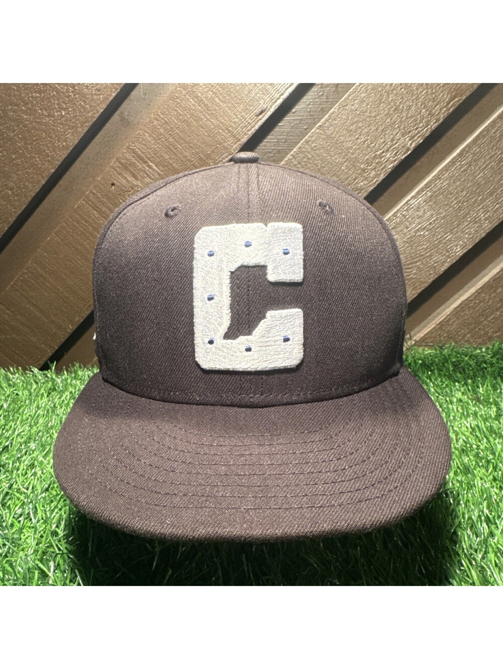 New Era 9FIFTY Indianapolis Colts Snapback Hat Cap Black White Block C Logo NFL